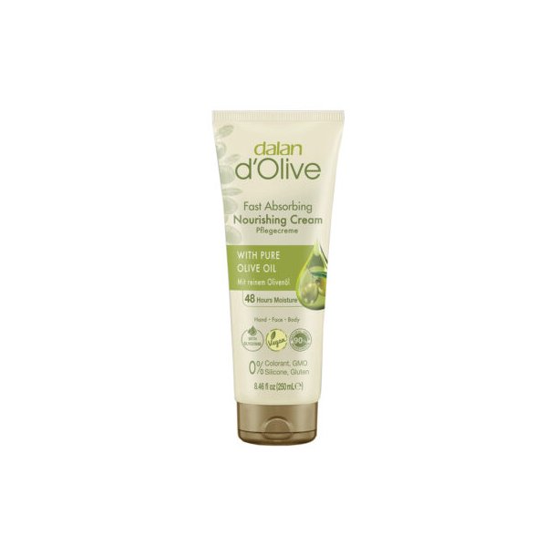 Dalan d'Olive Hand &amp; Body Creme - Oliven 250ml.