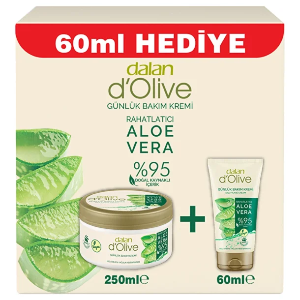 Gaves�t Dalan d'Olive Body creme 250ml. + h�ndcreme 60ml. - Aloe Vera